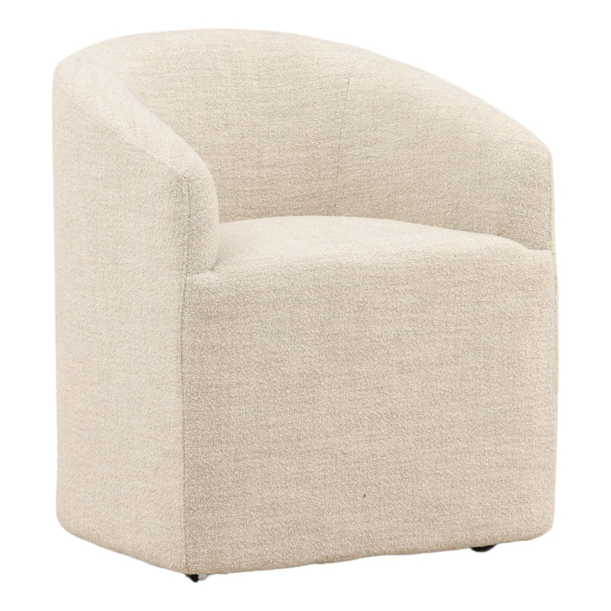 Crafted Boucle Fabric Dining Chair