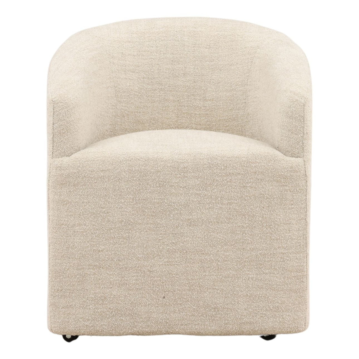 Crafted Boucle Fabric Dining Chair