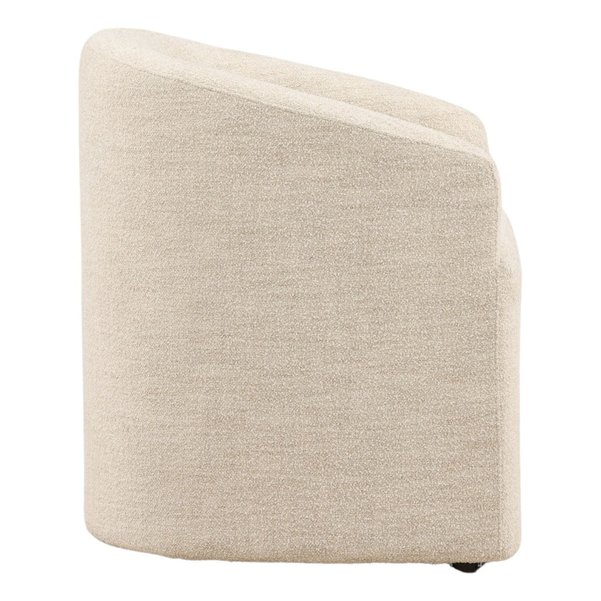 Crafted Boucle Fabric Dining Chair