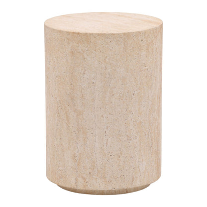 Faux Travertine Lightweight Concrete Table 14 in Wide