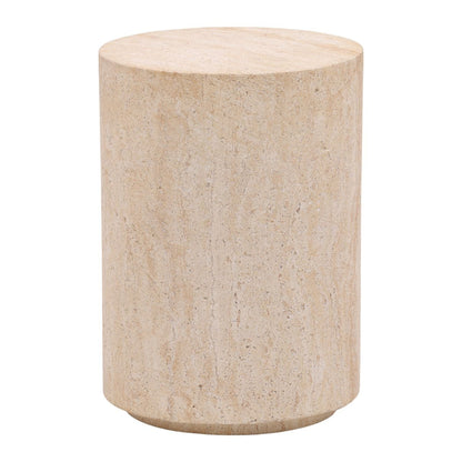 Faux Travertine Lightweight Concrete Table 14 in Wide