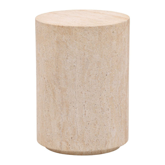 Faux Travertine Lightweight Concrete Table 14 in Wide
