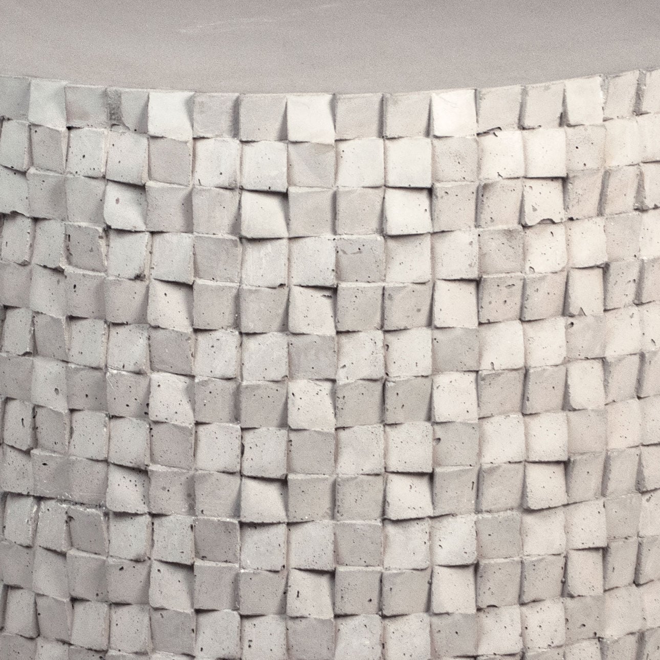 Light Grey Sealed Concrete Fiberglass Reinforced Concrete Table 22 in Wide