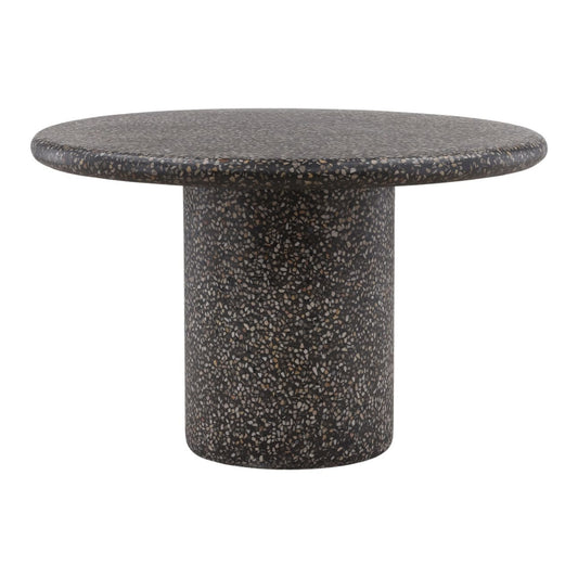 Black Concrete Terrazzo Table 48 in Wide