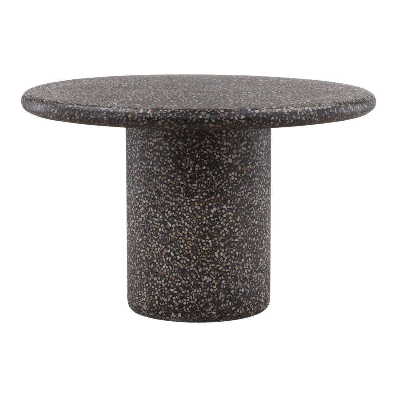 Black Concrete Terrazzo Table 48 in Wide