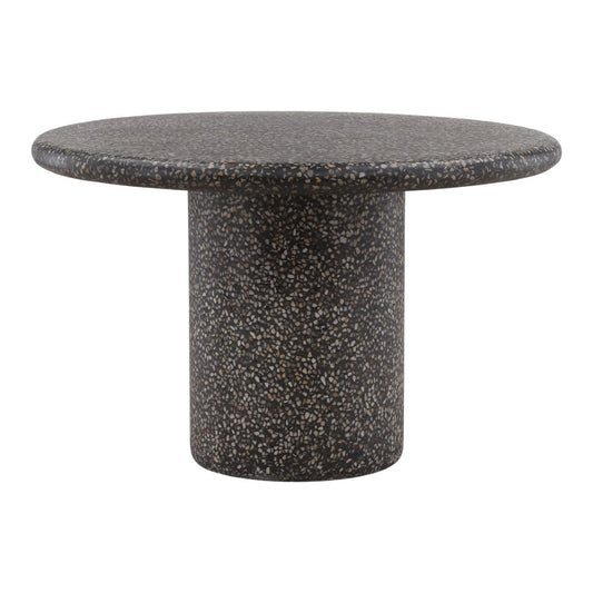 Black Concrete Terrazzo Table 48 in Wide