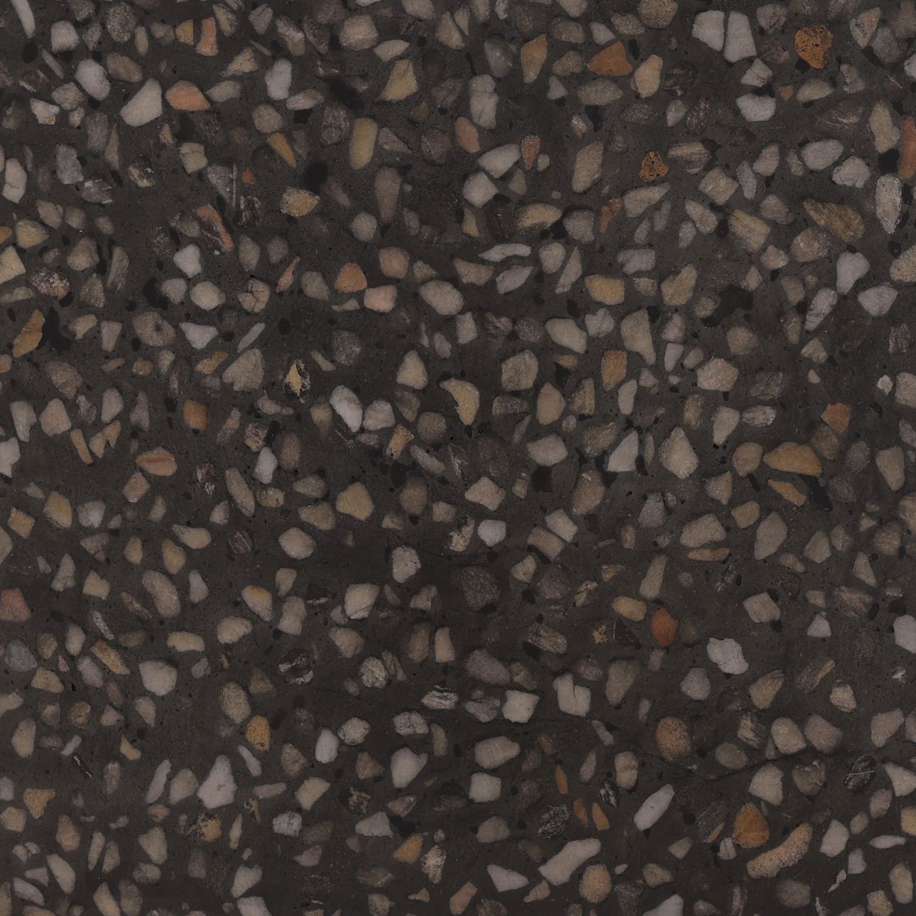 Black Concrete Terrazzo Table 36 in Wide