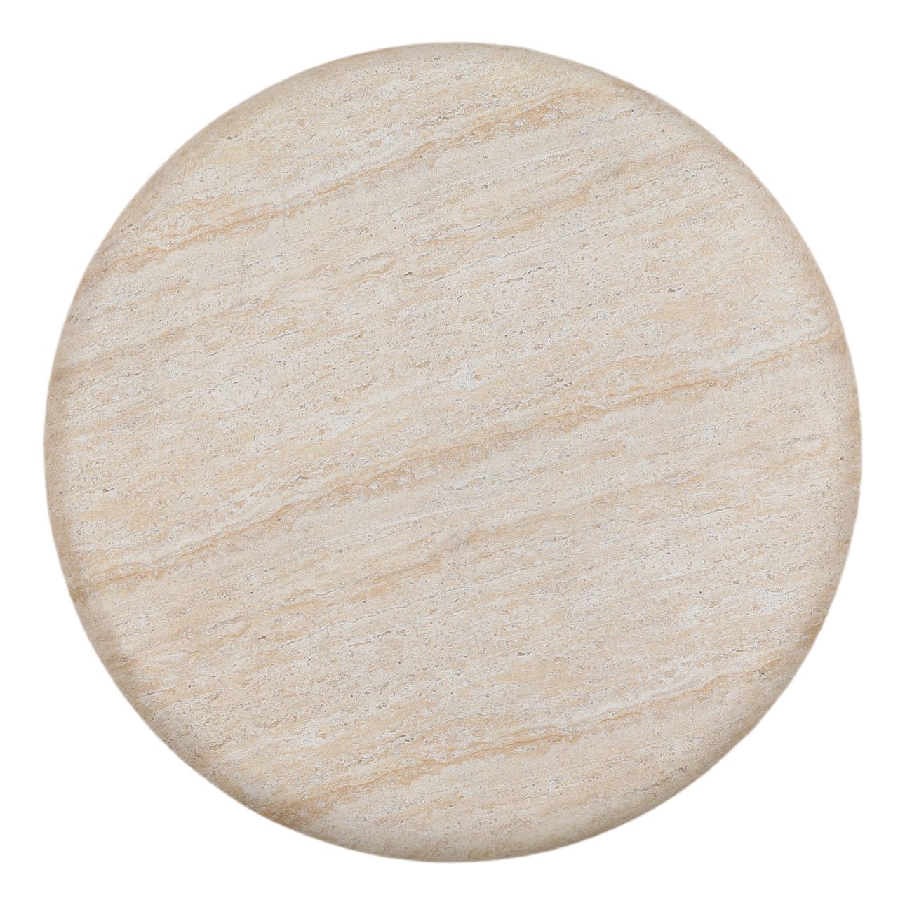 Faux Travertine Lightweight Concrete Table 35.5 in Wide