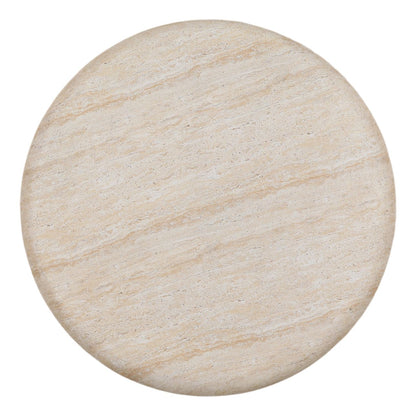 Faux Travertine Lightweight Concrete Table 35.5 in Wide