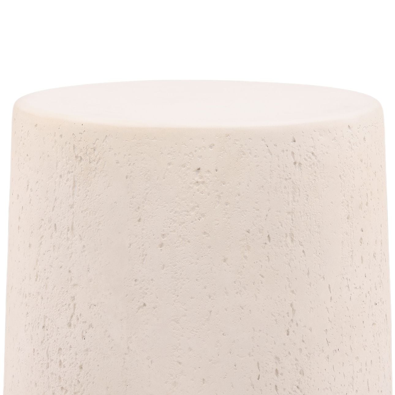 Ivory Concrete Table 18 in Wide