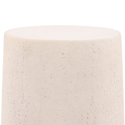 Ivory Concrete Table 18 in Wide