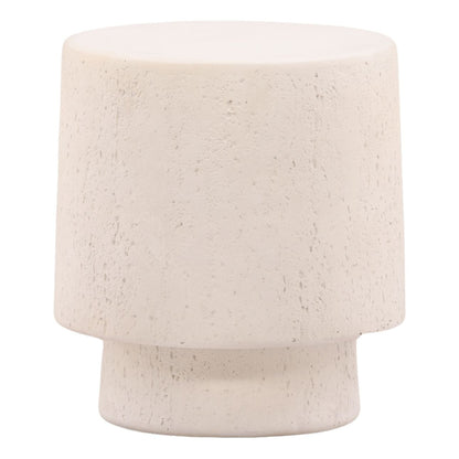 Ivory Concrete Table 18 in Wide