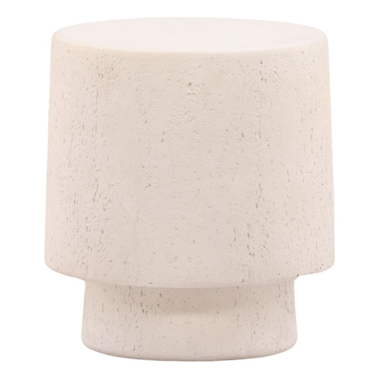 Ivory Concrete Table 18 in Wide