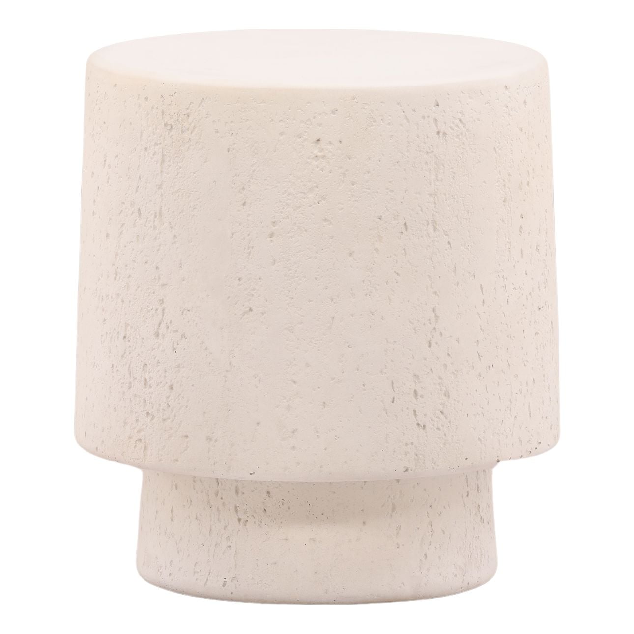 Ivory Concrete Table 18 in Wide