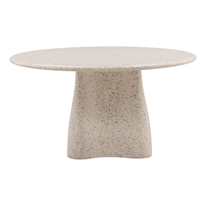 Off White and Multi-Tone Terrazzo Terrazzo Table 55 in Wide