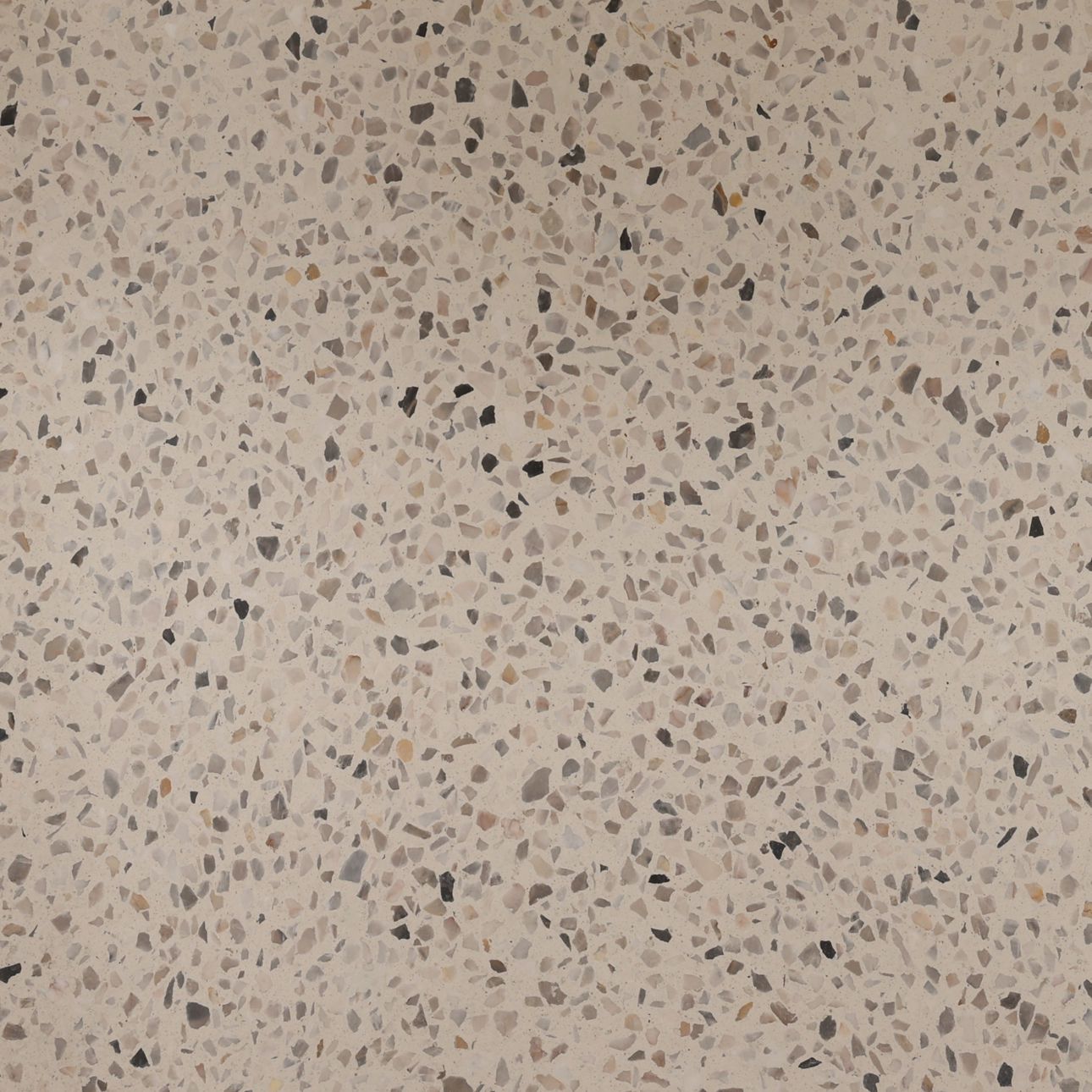 Off White and Multi-Tone Terrazzo Terrazzo Table 55 in Wide