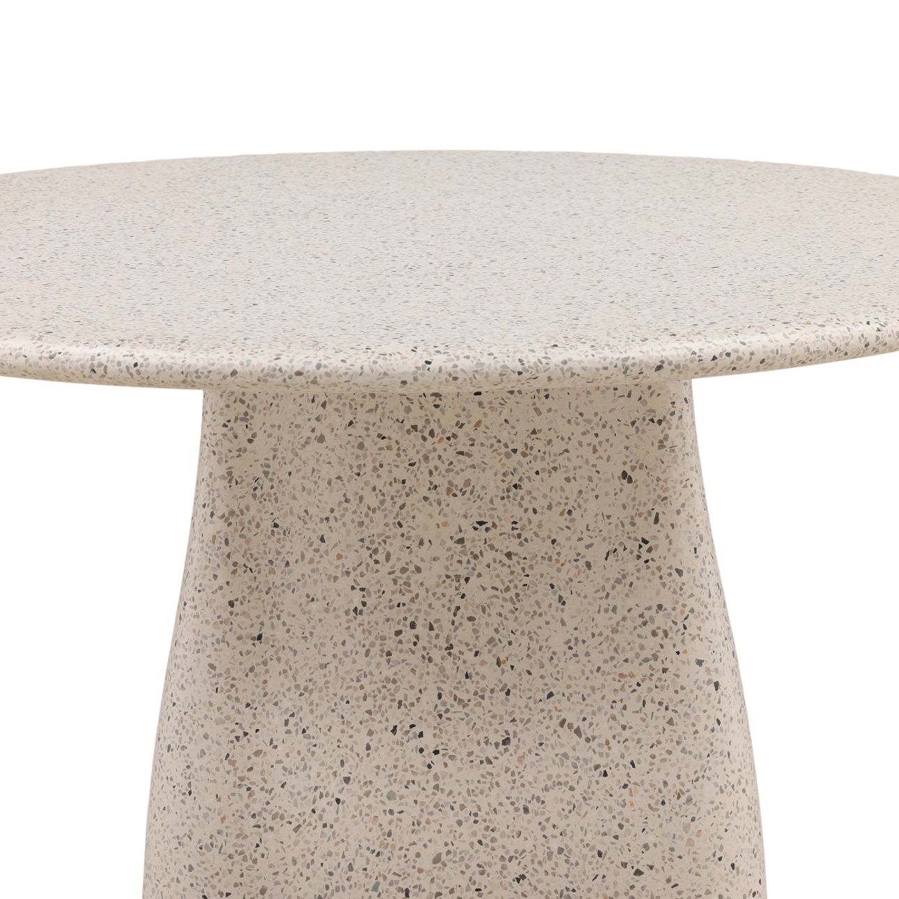 Off White and Multi-Tone Terrazzo Terrazzo Table 55 in Wide