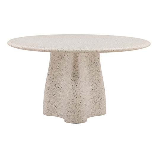 Off White and Multi-Tone Terrazzo Terrazzo Table 55 in Wide