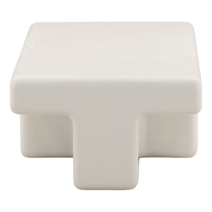 White Concrete Table 48 in Wide