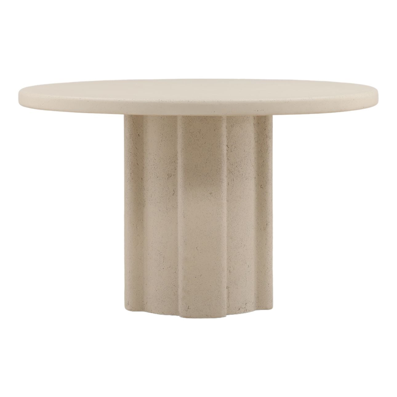 Ivory Lightweight Concrete Table 48 in Wide