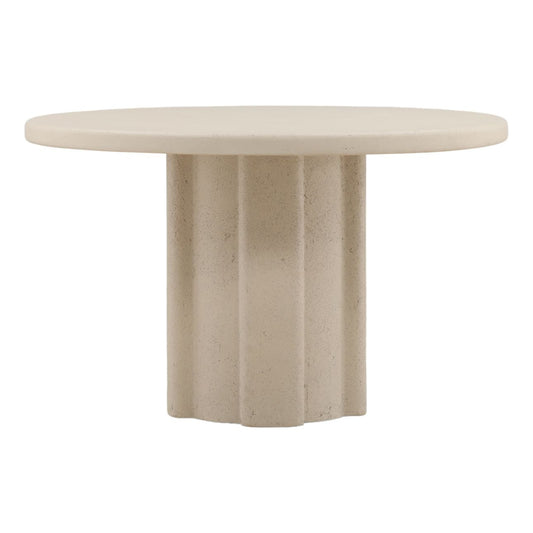 Ivory Lightweight Concrete Table 48 in Wide