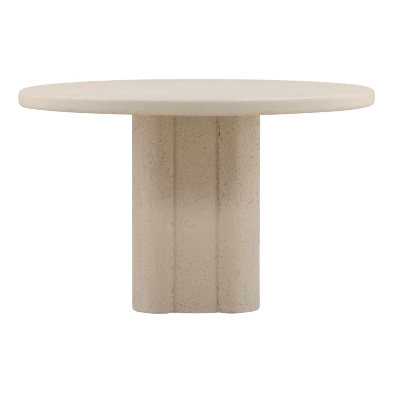 Ivory Lightweight Concrete Table 48 in Wide