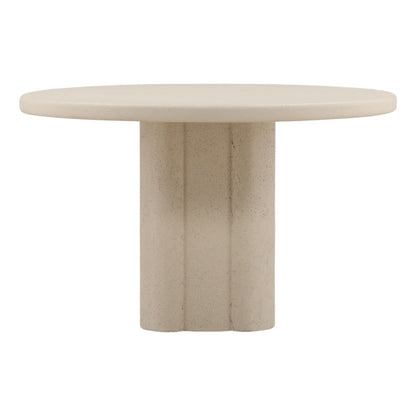 Ivory Lightweight Concrete Table 48 in Wide