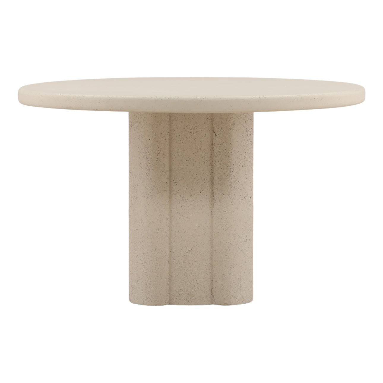 Ivory Lightweight Concrete Table 48 in Wide