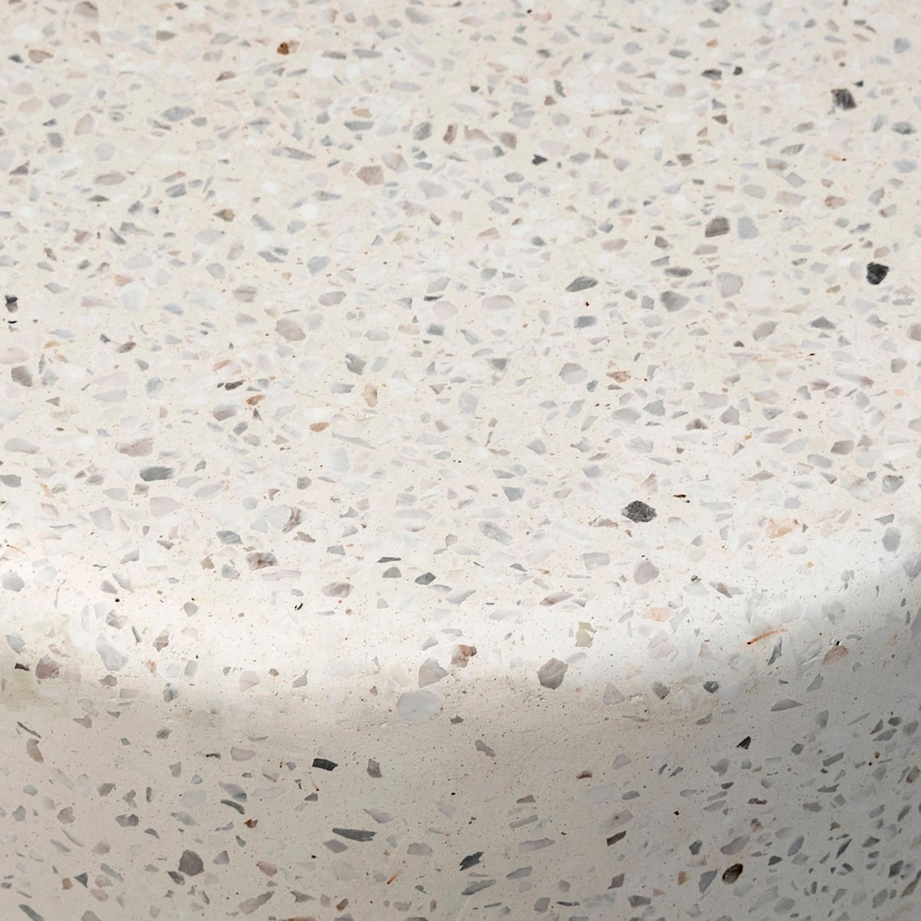 Off White Terrazzo Terrazzo Table 18 in Wide