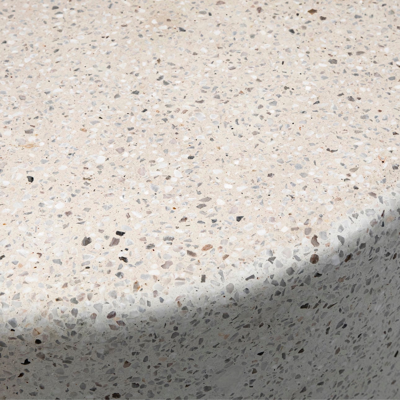Off White Terrazzo Terrazzo Table 36 in Wide
