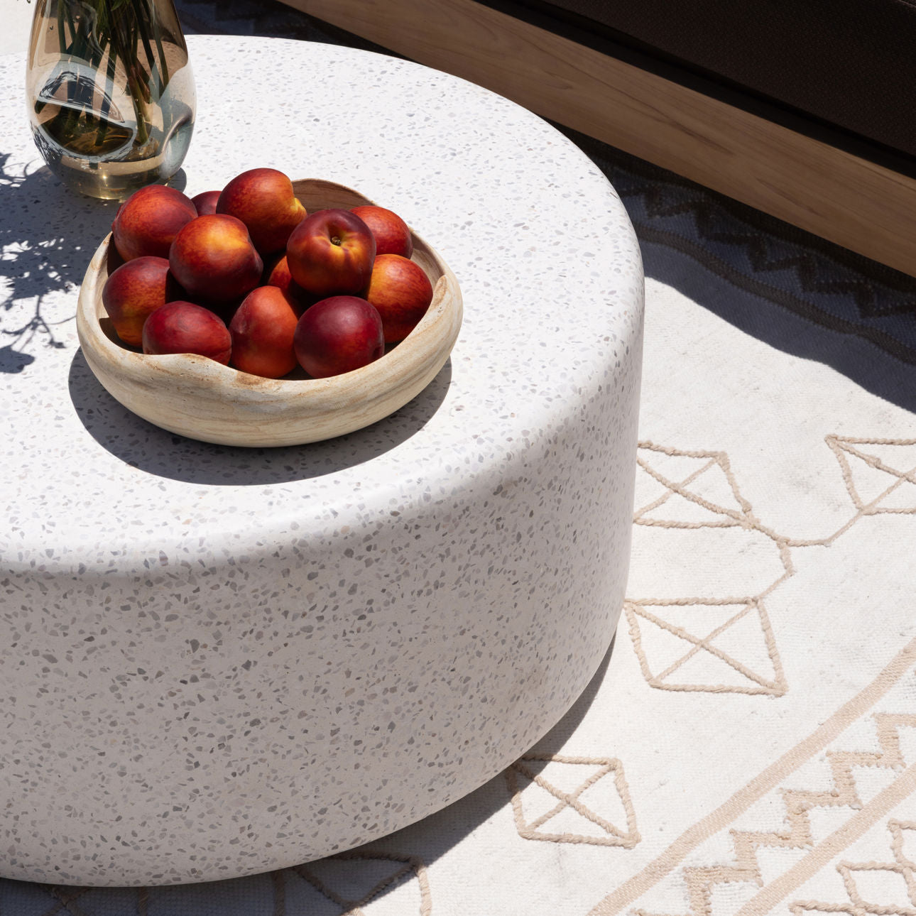 Off White Terrazzo Terrazzo Table 36 in Wide