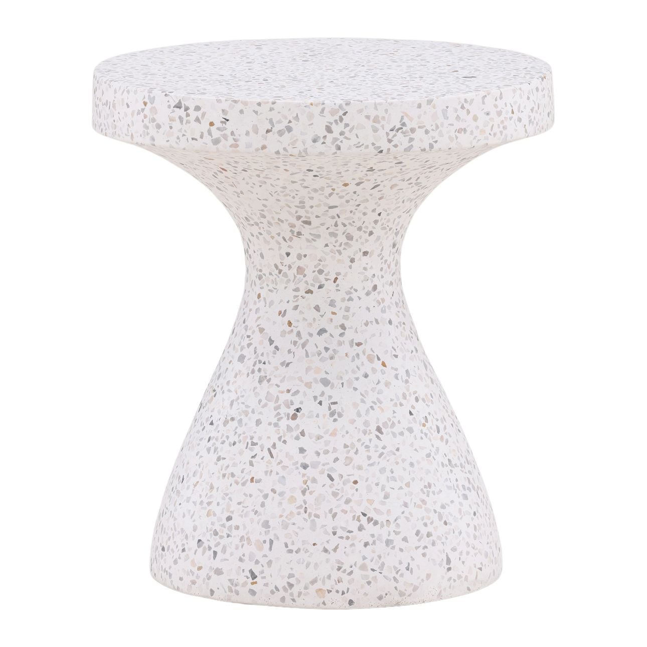 Off White Terrazzo Terrazzo Table 16 in Wide