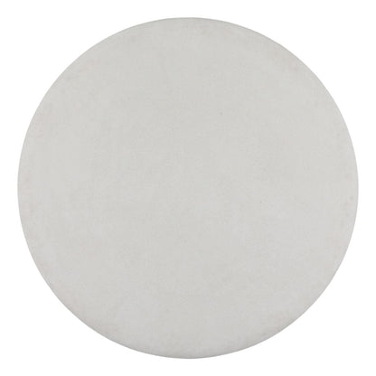 White Lightweight Concrete Table 48 in Wide
