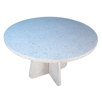 Off White Terrazzo with Sealed Finish Terrazzo Table 47 in Wide