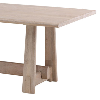 Light Natural Mango Wood Table 92 in Wide