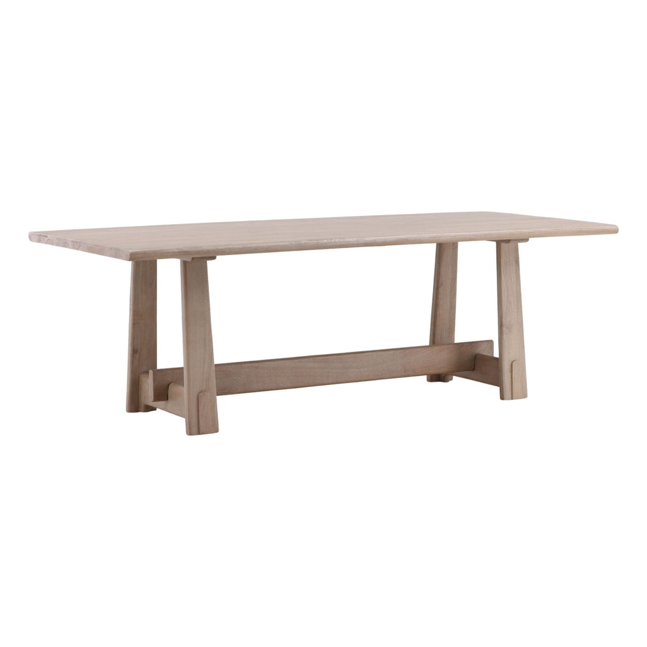 Light Natural Mango Wood Table 92 in Wide