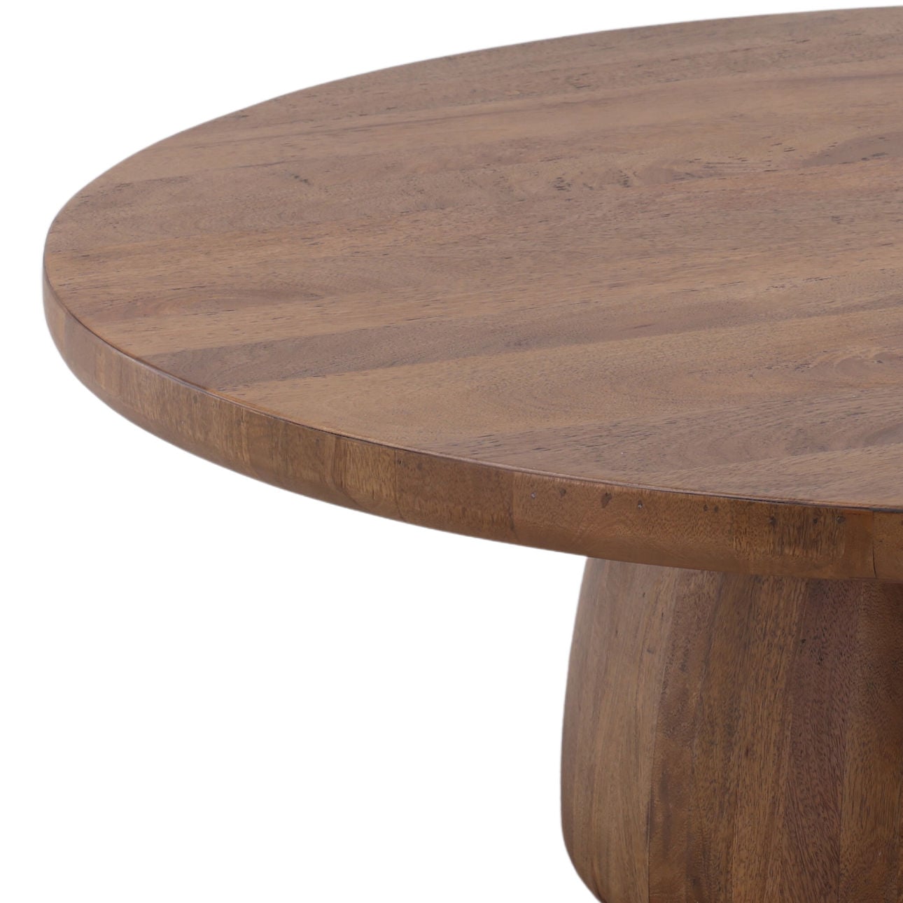 Brown Mango Wood and Steel Table 48 in Wide