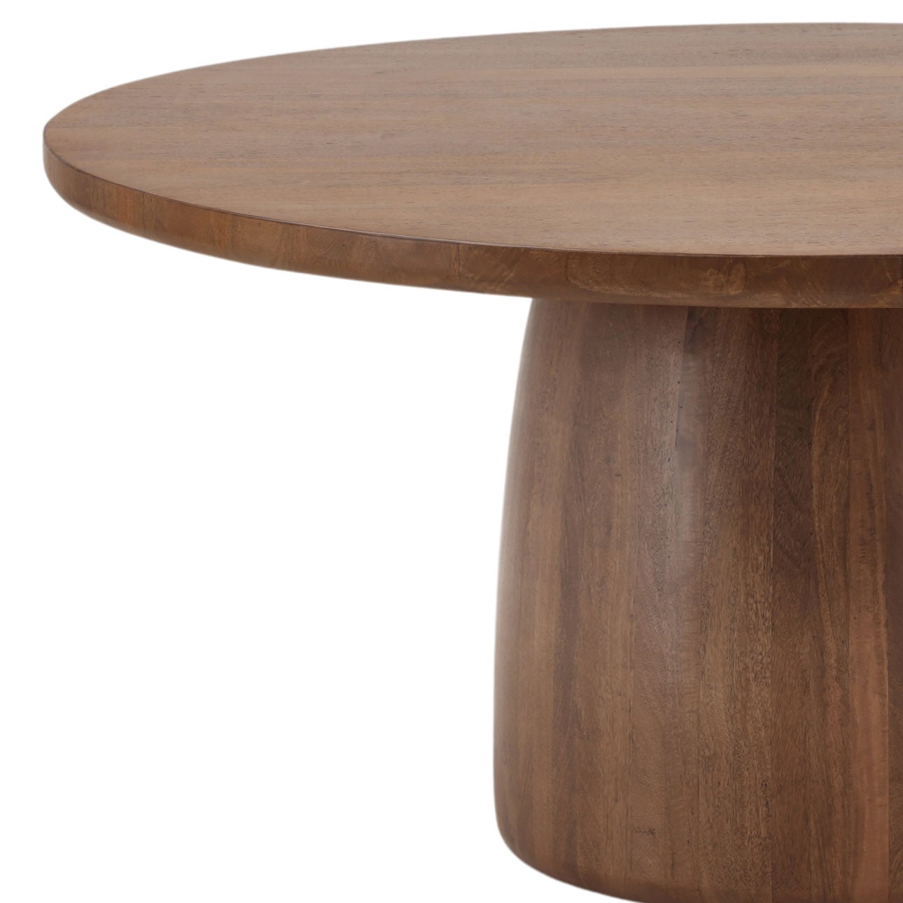 Natural Mango Wood and Steel Table 64 in Wide