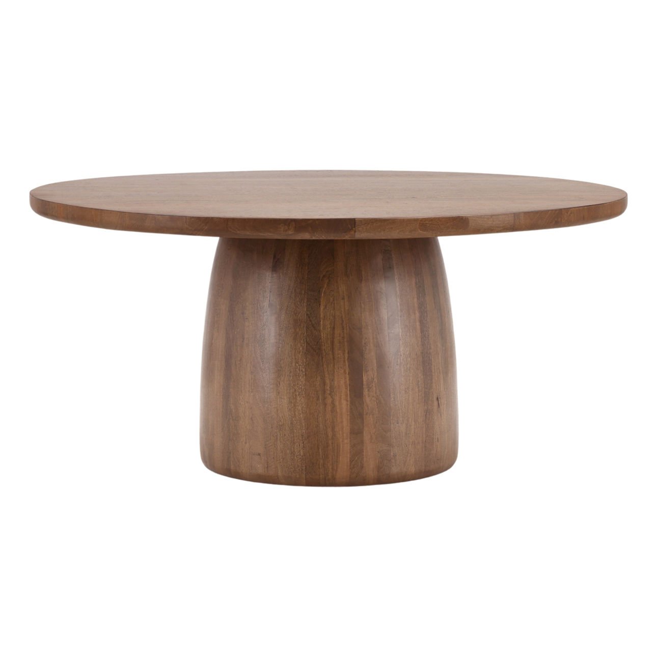 Natural Mango Wood and Steel Table 64 in Wide