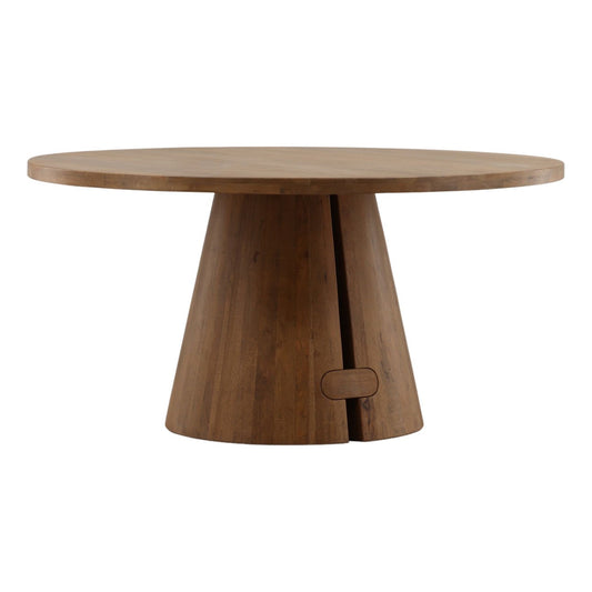 Natural Mango Wood and Steel Table 60 in Wide