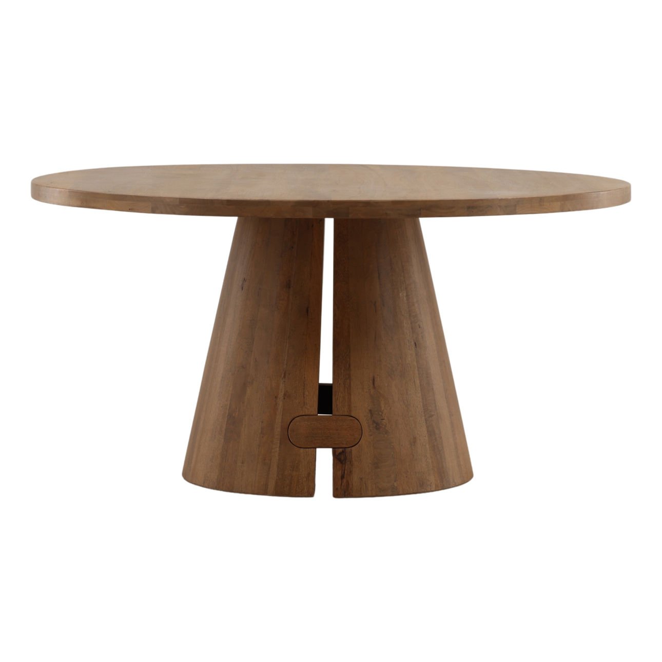 Natural Mango Wood and Steel Table 60 in Wide
