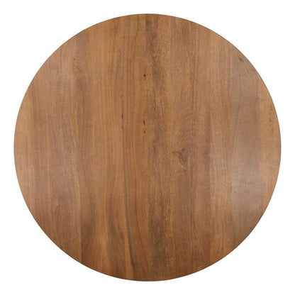 Natural Mango Wood and Steel Table 60 in Wide