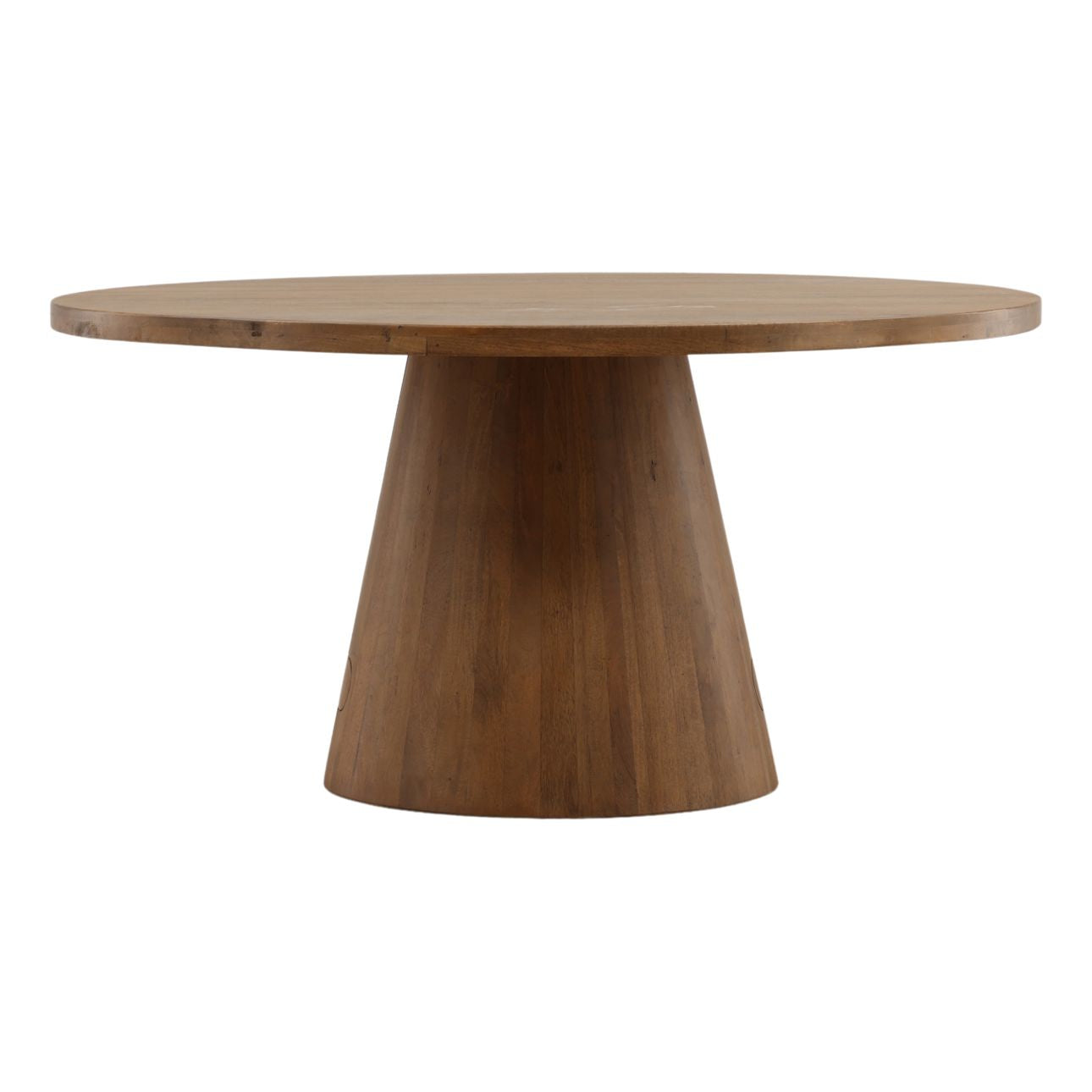 Natural Mango Wood and Steel Table 60 in Wide