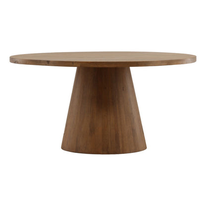 Natural Mango Wood and Steel Table 60 in Wide
