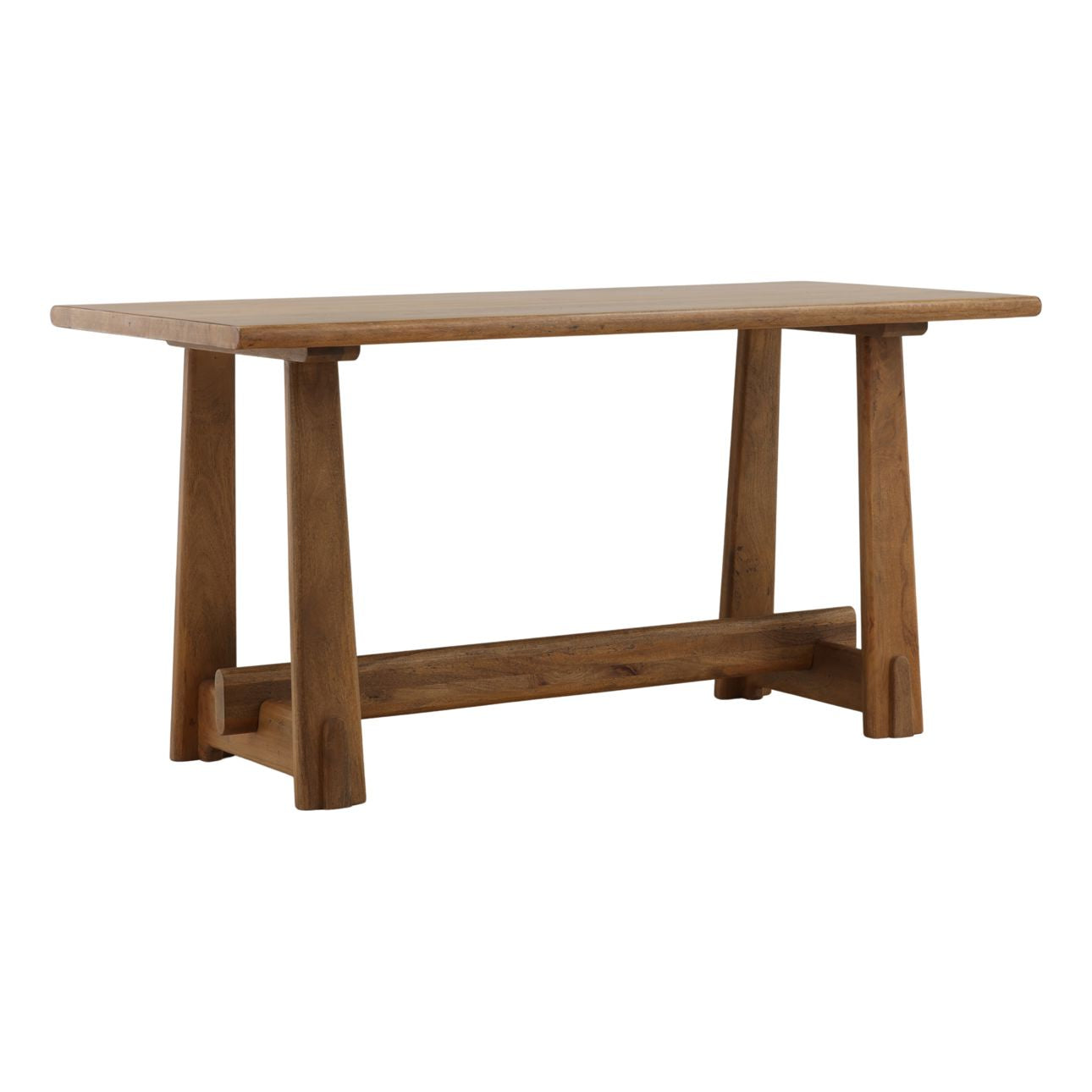 Natural Mango Wood and Steel Table 72 in Wide