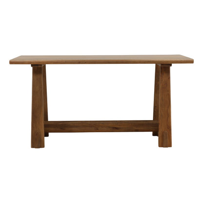 Natural Mango Wood and Steel Table 72 in Wide