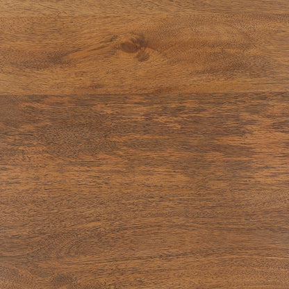 Natural Mango Wood and Steel Table 56 in Wide