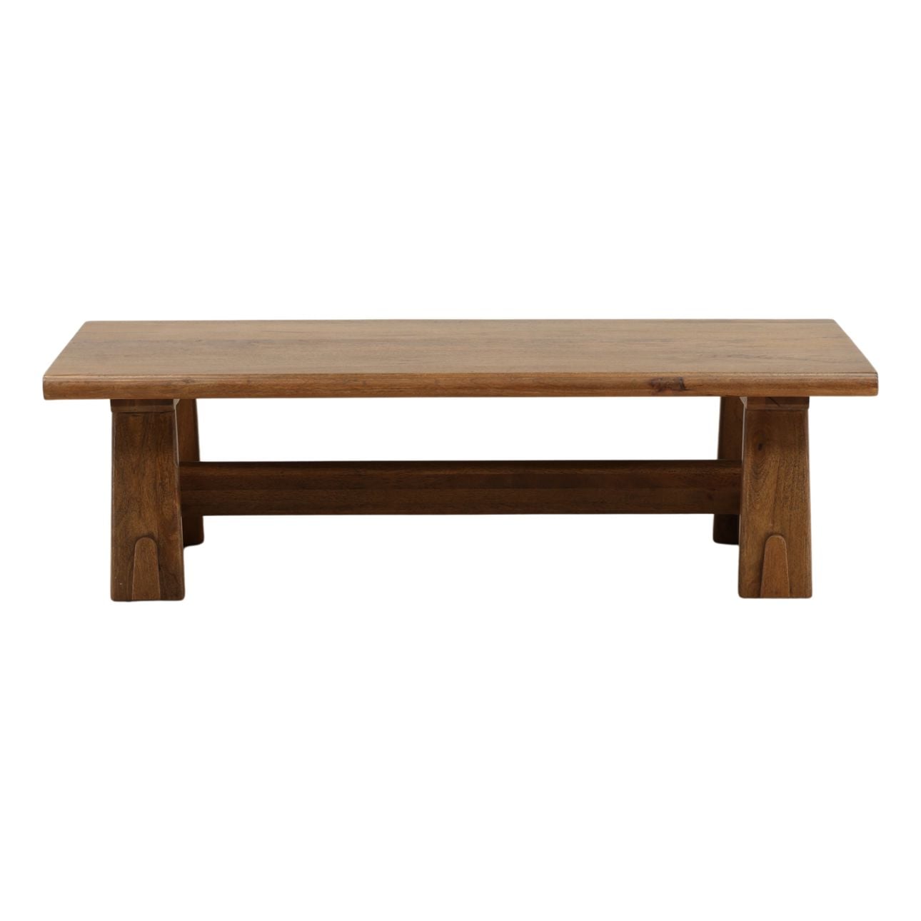 Natural Mango Wood and Steel Table 56 in Wide