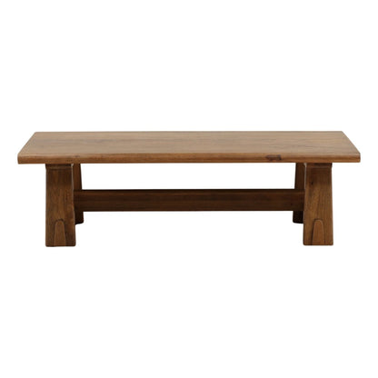 Natural Mango Wood and Steel Table 56 in Wide
