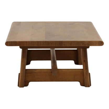 Natural Mango Wood and Steel Table 56 in Wide